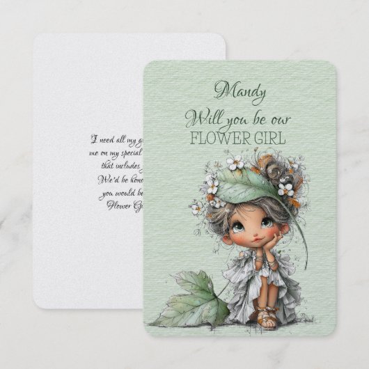 Wirst du mein Blumenmädchen sein (Vorne/Hinten)