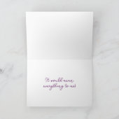 Wirst du mein Blumenmädchen sein? | Blumenhochzeit Karte (Innenseite)