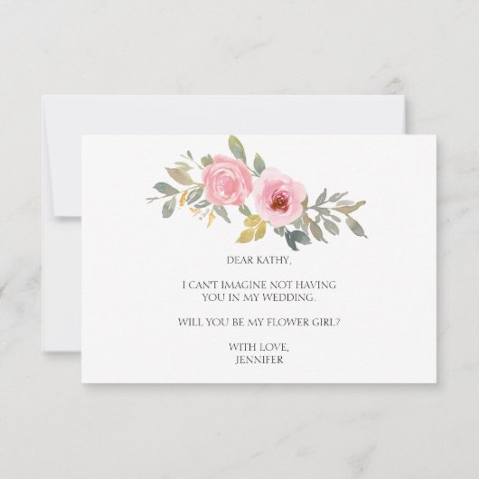 Wirst du mein Blumenmädchen sein, das üppig rot is (Rückseite)