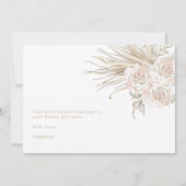 Wirst du mein Blumenmädchen sein? Einladung (Rückseite)