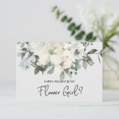 Wirst du mein Blumenmädchen sein Elfenbeinblume? (Stehend Vorderseite)