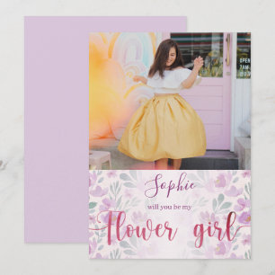 Wirst du mein Blumenmädchen sein Florale Wasserfar