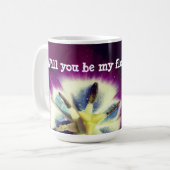 Wirst du mein Blumenmädchen sein? Kaffeetasse (Vorderseite Links)