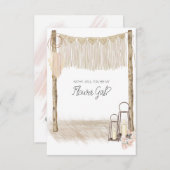 Wirst du mein Blumenmädchen sein, Modern Boho Pink (Vorne/Hinten)