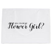 Wirst du mein Blumenmädchen sein? Neuer Vorschlag Große Geschenktüte (Vorderseite)