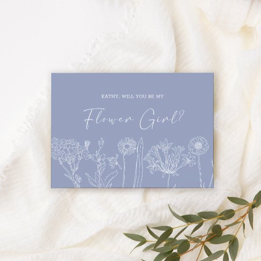 Wirst du mein Blumenmädchen sein, Periwinkle-Blume