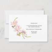 Wirst du mein Blumenmädchen sein, rosa, blaue Magn (Rückseite)