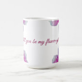 Wirst du mein Blumenmädchen sein, Rose? Kaffeetasse (Mittel)