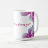 Wirst du mein Blumenmädchen sein, Rose? Kaffeetasse (VorderseiteRechts)