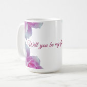 Wirst du mein Blumenmädchen sein, Rose? Kaffeetasse (Vorderseite Links)