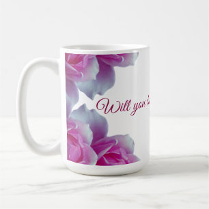 Wirst du mein Blumenmädchen sein, Rose? Kaffeetasse
