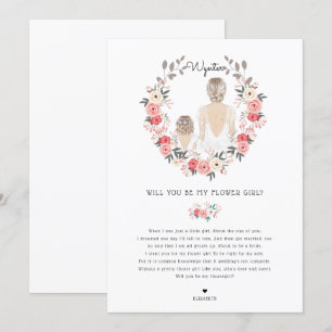 Wirst du mein Blumenmädchen-Vorschlag sein Einladung