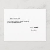 Wirst du mein bräunlicher goldener Glitzer funkeln Einladungspostkarte (Rückseite)