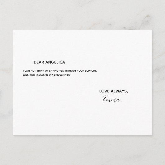 Wirst du mein bräunlicher goldener Glitzer funkeln Einladungspostkarte (Rückseite)