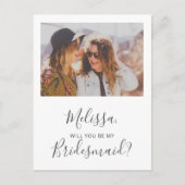 Wirst du mein einfaches Foto sein? Einladungspostkarte (Vorderseite)