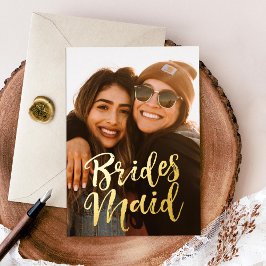 Wirst du mein Foto sein? Folieneinladung