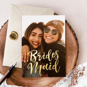 Wirst du mein Foto sein? Folieneinladung