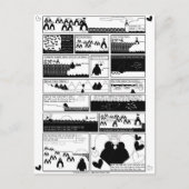 Wirst du mein Pinguin sein? Einladungspostkarte (Vorderseite)