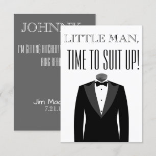 Wirst du mein Ringträger sein - Antragseinladung Einladung