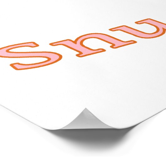 Wirst du mein Schnurrbart sein? Poster (Ecke)