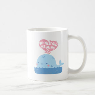 Wirst du mein sein, süße Liebeserklärung eines Wal Kaffeetasse
