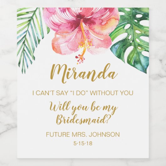 Wirst du mein.. Tasche oder mein Weinetikett sein? (Einzelnes Label)