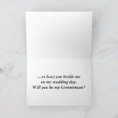 Wirst du mein Trauzeuge Bruder sein? Einladung (Innenseite)