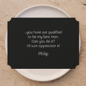 Wirst du mein Trauzeuge Funny sein? Einladung