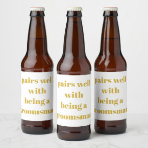 Wirst du mein Trauzeuge-Geschenk für ihn aus der E Bierflaschenetikett