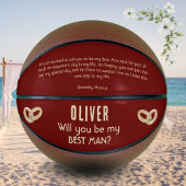 Wirst du mein Trauzeuge Individuelle Name sein? Basketball