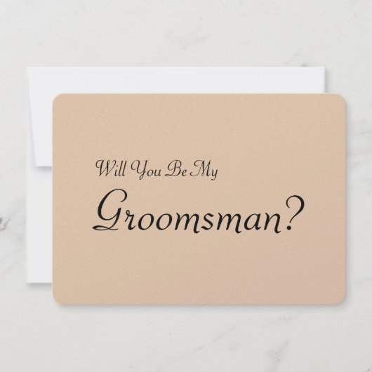 Wirst du mein Trauzeuge mit dem Bild eines Mensche Einladung (Vorderseite)