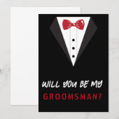 Wirst du mein Trauzeuge sein? Dankeskarte (Vorne/Hinten)