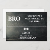 Wirst du mein Trauzeuge sein? Einladung (Vorne/Hinten)