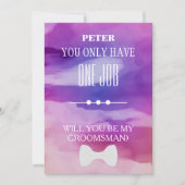 Wirst du mein Trauzeuge sein? Einladung (Vorderseite)