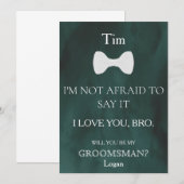 Wirst du mein Trauzeuge sein? Einladung (Vorne/Hinten)