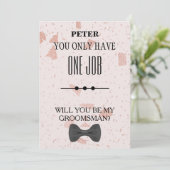 Wirst du mein Trauzeuge sein? Einladung (Stehend Vorderseite)