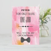 Wirst du mein Trauzeuge sein? Einladung (Stehend Vorderseite)