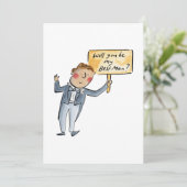 Wirst du mein Trauzeuge sein? Einladung (Stehend Vorderseite)