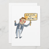 Wirst du mein Trauzeuge sein? Einladung (Vorne/Hinten)