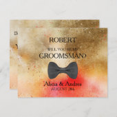 Wirst du mein Trauzeuge sein? Einladung (Vorne/Hinten)