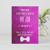 Wirst du mein Trauzeuge sein? Einladung (Stehend Vorderseite)