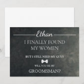 Wirst du mein Trauzeuge sein? Einladung (Vorne/Hinten)