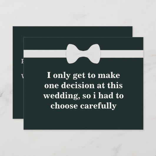 Wirst du mein Trauzeuge sein? Einladung (Vorne/Hinten)