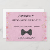 Wirst du mein Trauzeuge sein? Einladung (Vorne/Hinten)