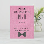 Wirst du mein Trauzeuge sein? Einladung (Stehend Vorderseite)