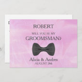 Wirst du mein Trauzeuge sein? Einladung (Vorne/Hinten)