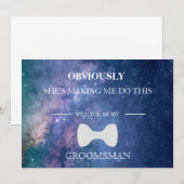 Wirst du mein Trauzeuge sein? Einladung (Vorne/Hinten)