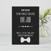 Wirst du mein Trauzeuge sein? Einladung (Stehend Vorderseite)