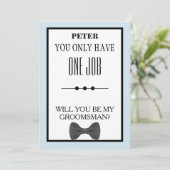 Wirst du mein Trauzeuge sein? Einladung (Stehend Vorderseite)