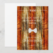 Wirst du mein Trauzeuge sein? Einladung (Vorne/Hinten)